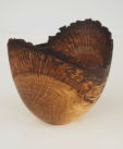Oak natural edge wooden bowl