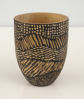 turned wooden bowl carved and dyed 2
